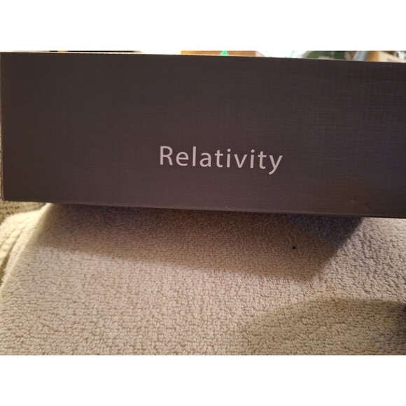 Relativity Women's Brinkley Pump Suede Heels 2" Slip On Ruche‎ Strap Black 6M - Picture 8 of 10